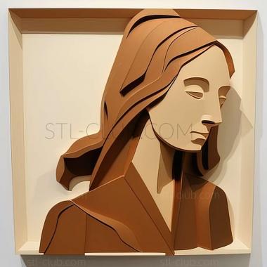 3D model Alex Katz American artist (STL)